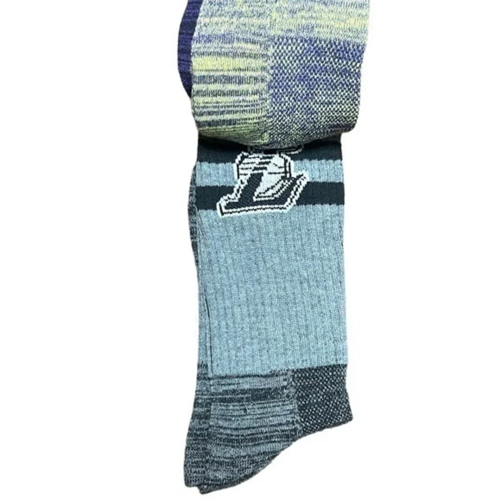 3 Pair LA Lakers Men’s Crew Socks - NWT